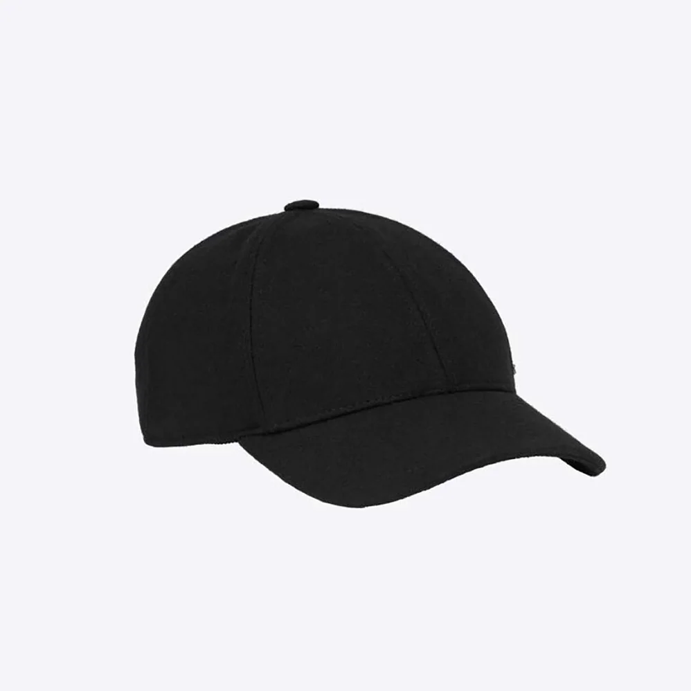 Saint Laurent YSL Baseball Cap Cassandre in Felt for Women in Black Saint Laurent YSL Baseball Cap Cassandre in Felt for Women in Black