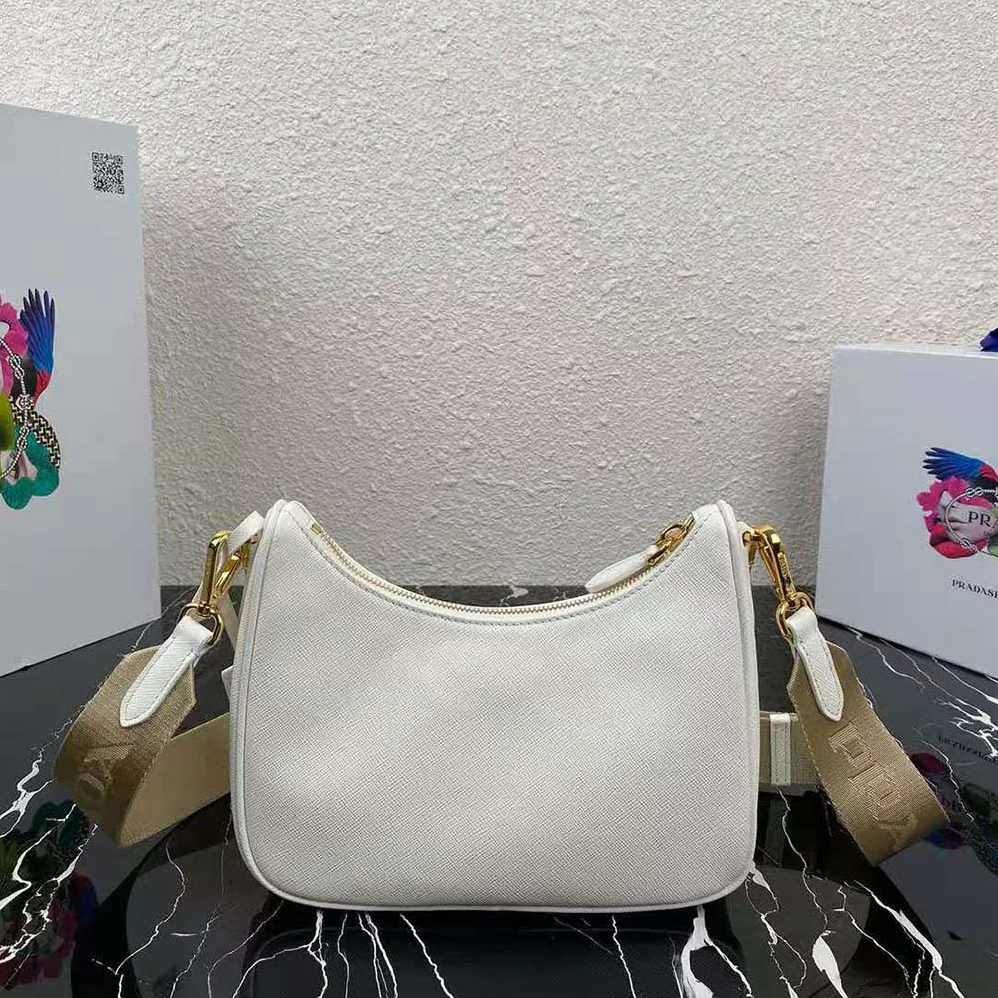 Prada Prada Re-Edition 2005 Saffiano Leather Bag for Women in White