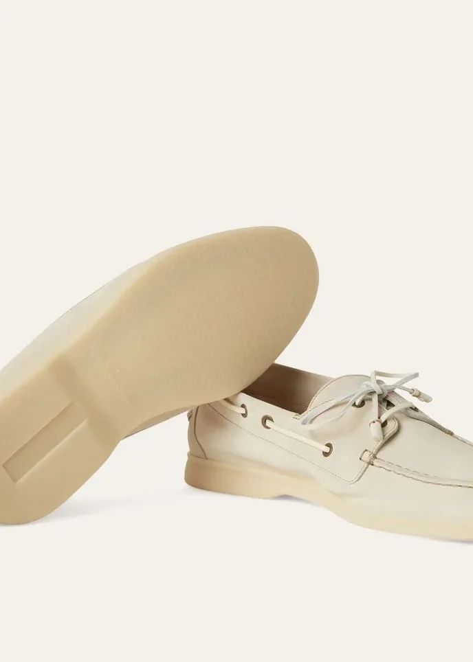 Loro Piana Sea in Sail Walk Loafers Cream