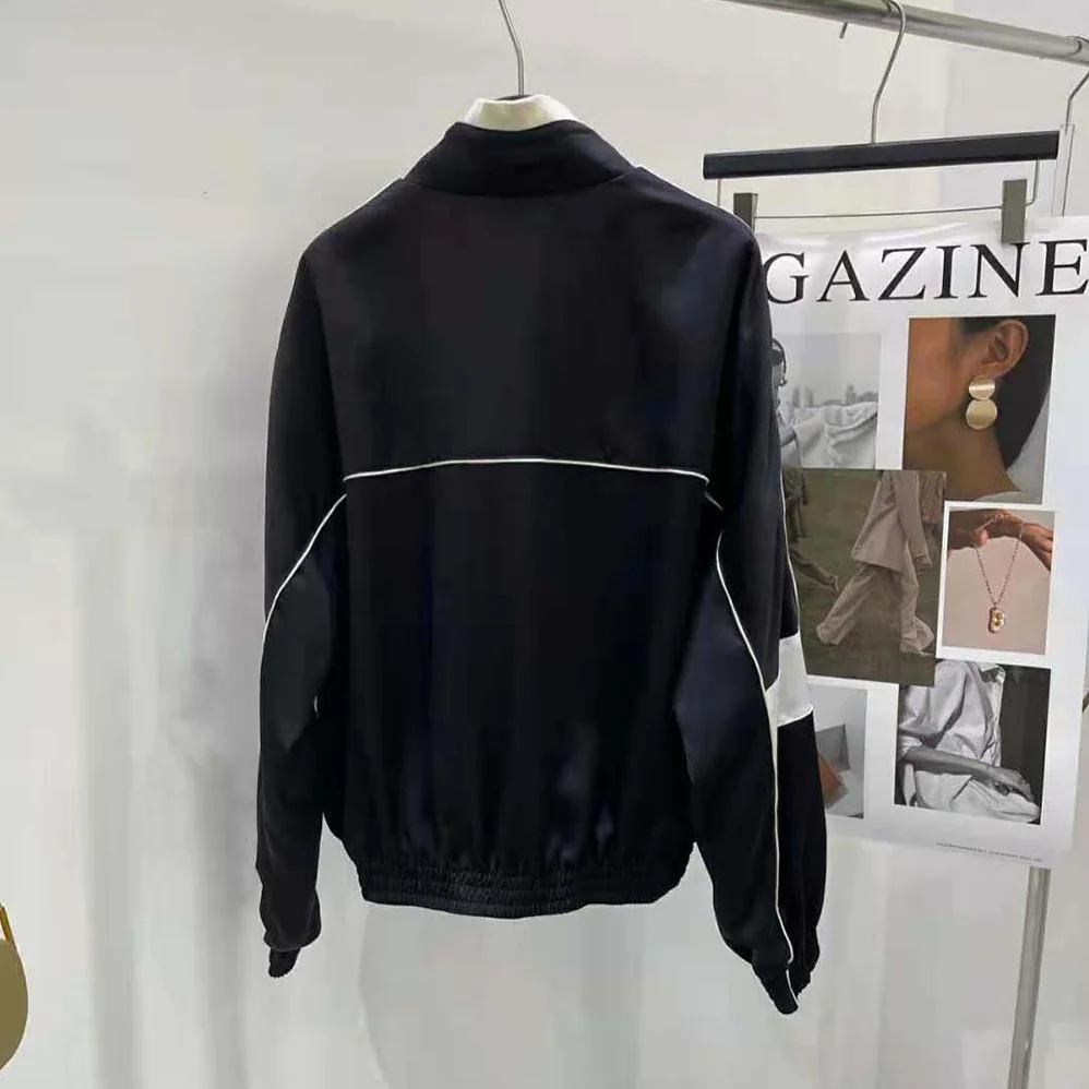 Saint Laurent YSL Saint Laurent Teddy Jacket in Satin Crepe for Women in Black Saint Laurent YSL Saint Laurent Teddy Jacket in Satin Crepe for Women in Black