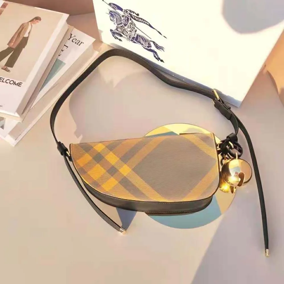 Burberry Mini Shield Sling Bag for Women in Yellow Burberry Mini Shield Sling Bag for Women in Yellow