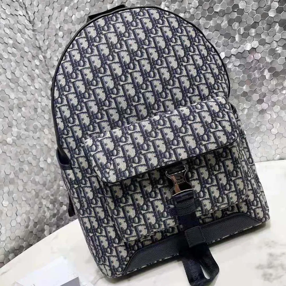 Dior Explorer Backpack Beige and Black Dior Oblique Jacquard for Men Dior Explorer Backpack Beige and Black Dior Oblique Jacquard for Men