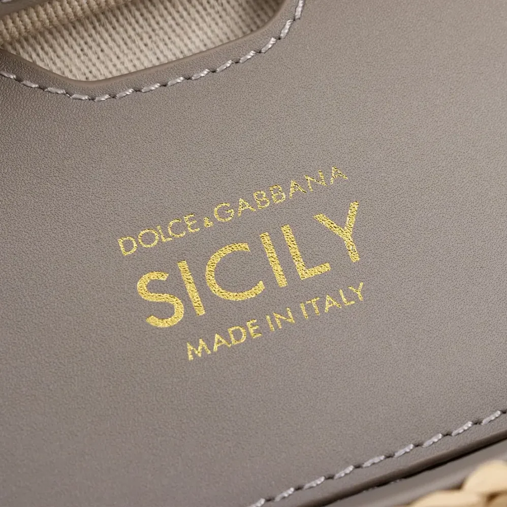 Dolce Gabbana D&G Small Sicily Handbag in Crochet Raffia for Women