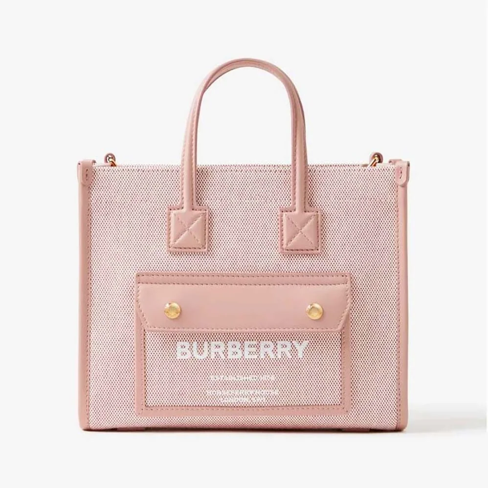 Burberry Mini Freya Tote for Women in Pink