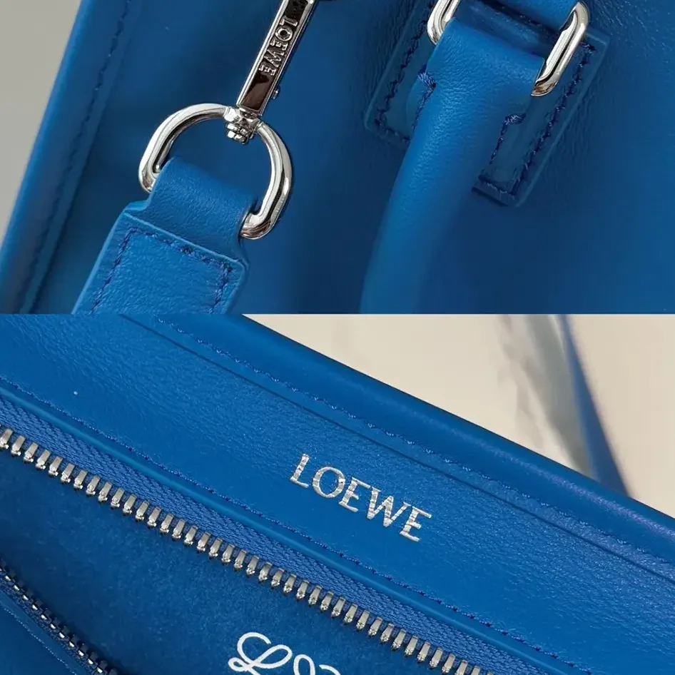 Loewe Small Amazona 180 Bag in Soft Calfskin for Women in Royal Azur