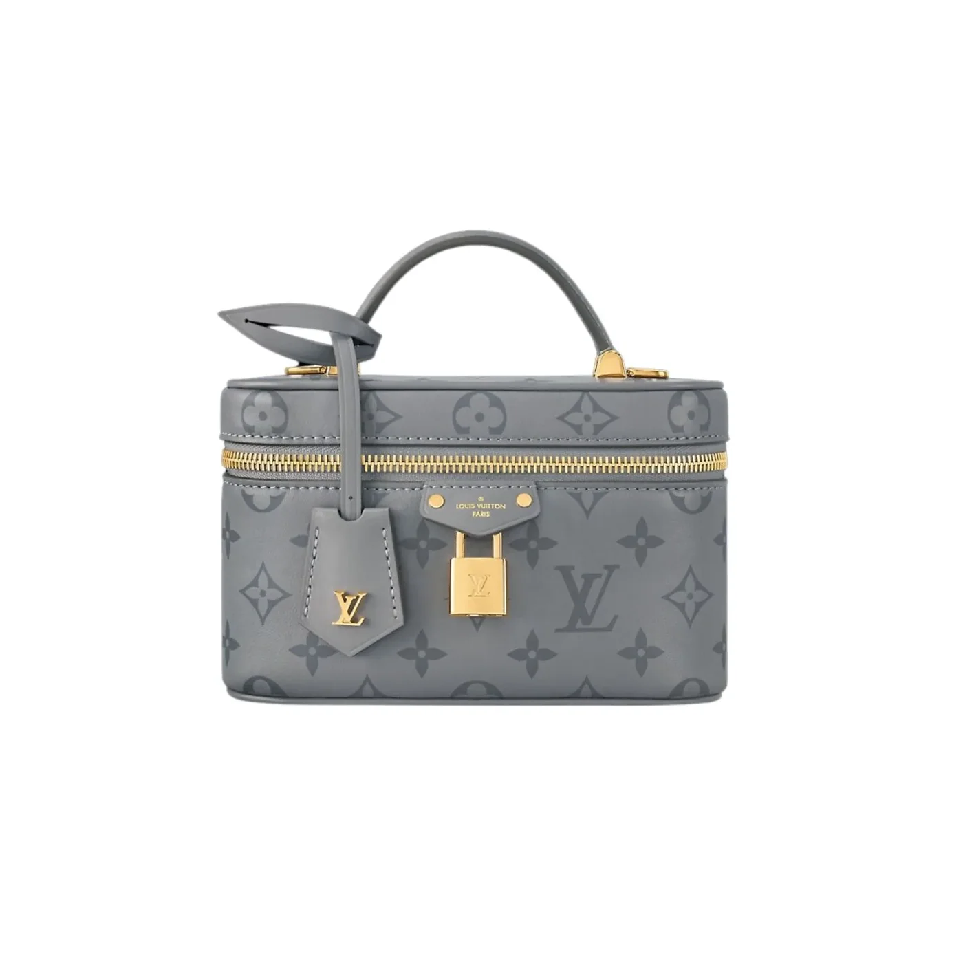 Louis Vuitton Vanity Chain Pouch Trianon Gray /