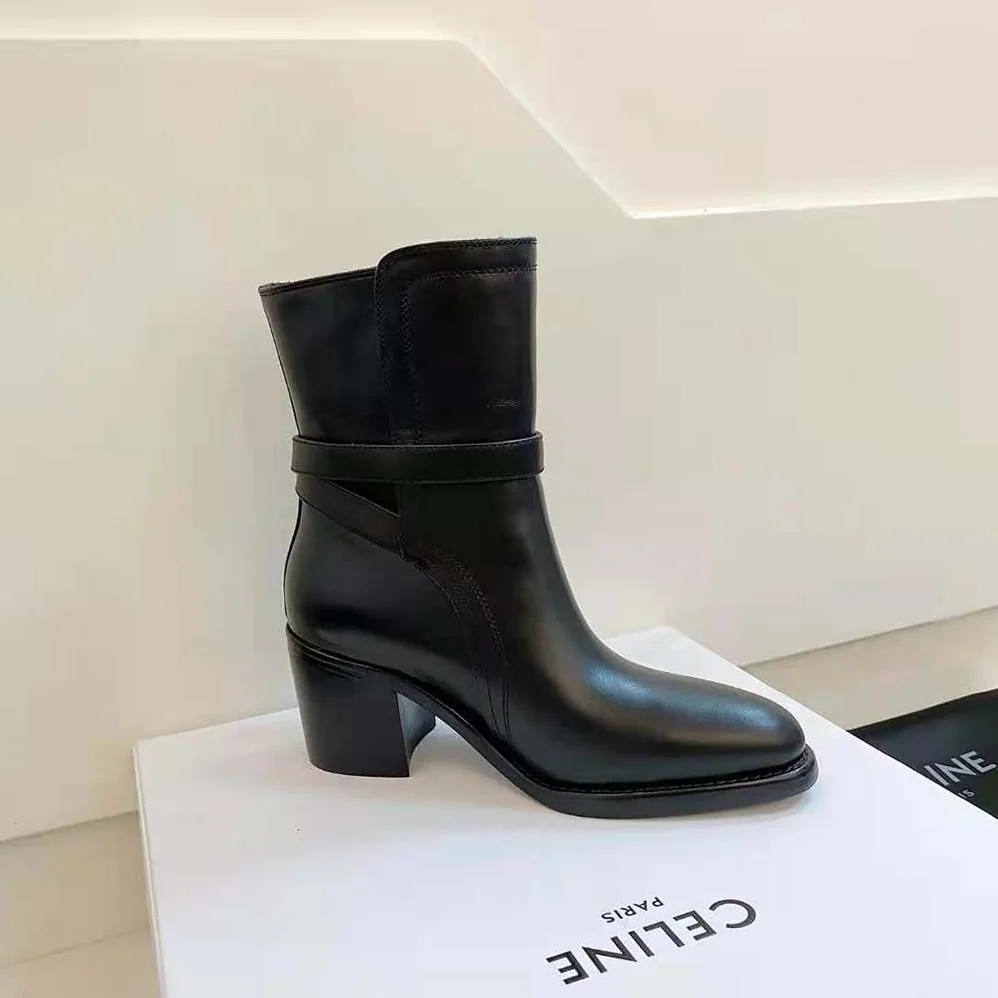 Celine Condé Jodhpur Boot in Calfskin for Women in Black Celine Condé Jodhpur Boot in Calfskin for Women in Black