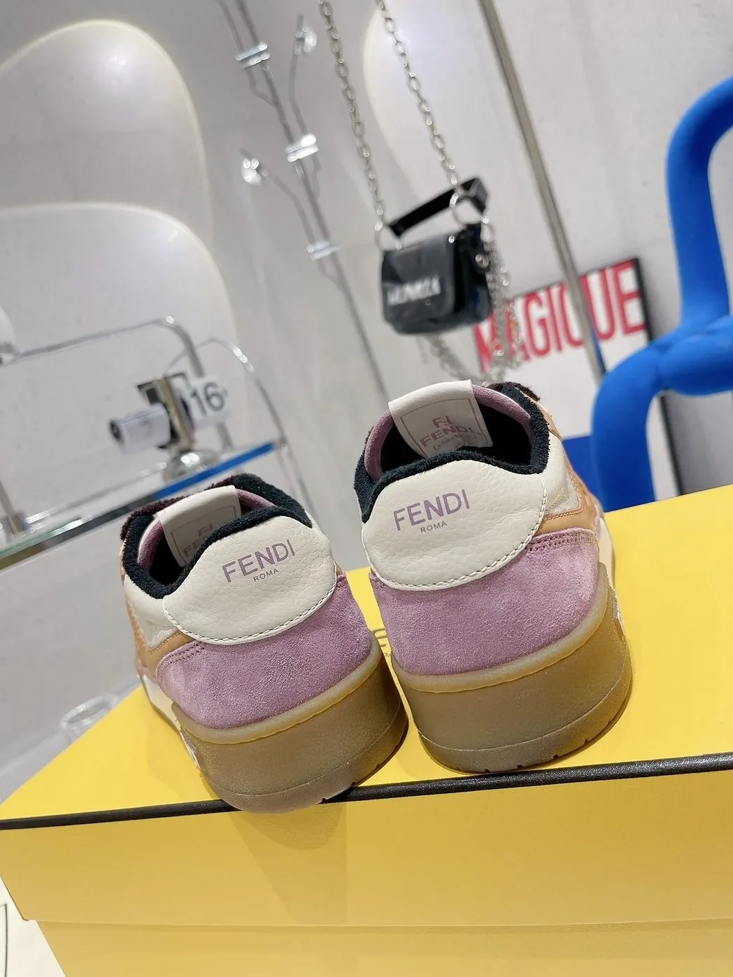 Fendi Match Pink Low Tops 8E8252AI1NF1H1C