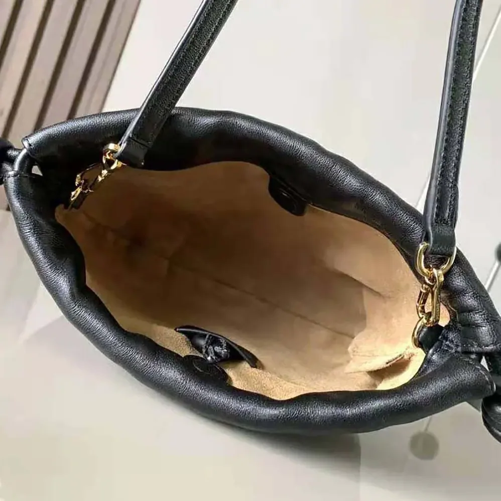 Loewe Mini Flamenco Purse Bag in Mellow Nappa Lambskin for Women in Black