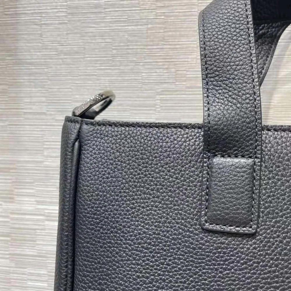 Dior Saddle Tote Bag with Shoulder Strap Black Grained Calfskin for Men Dior Saddle Tote Bag with Shoulder Strap Black Grained Calfskin for Men