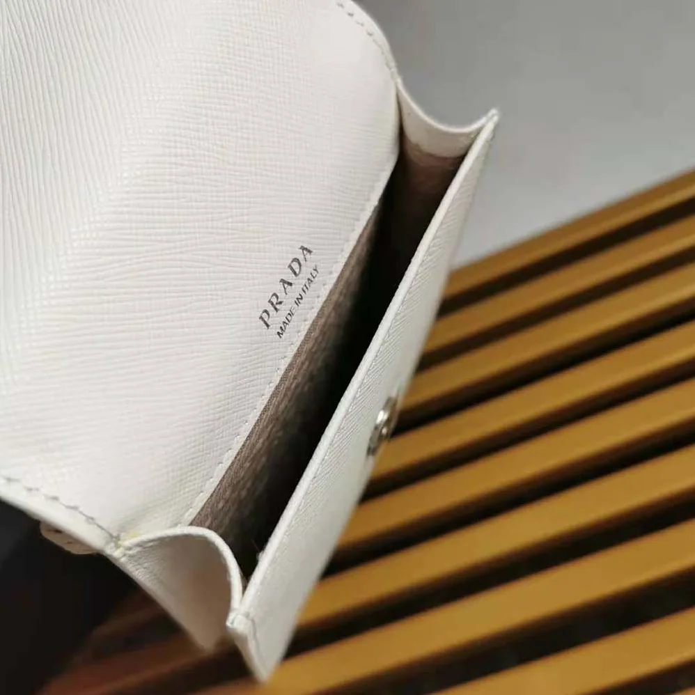 Prada Saffiano Leather Smartphone Case for Men in White Prada Saffiano Leather Smartphone Case for Men in White