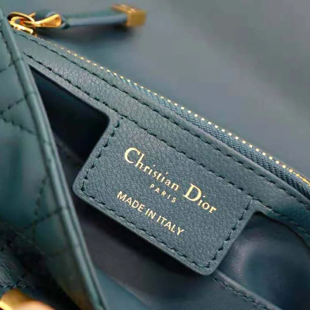 Dior Small Dior Caro Bag Supple Cannage Calfskin for Women in Blue Dior Small Dior Caro Bag Supple Cannage Calfskin for Women in Blue