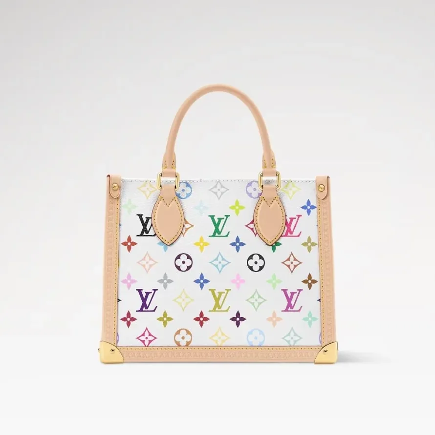 Louis Vuitton LV x TM Onthego PM Tote Bag in Multicolored Gold Hardware