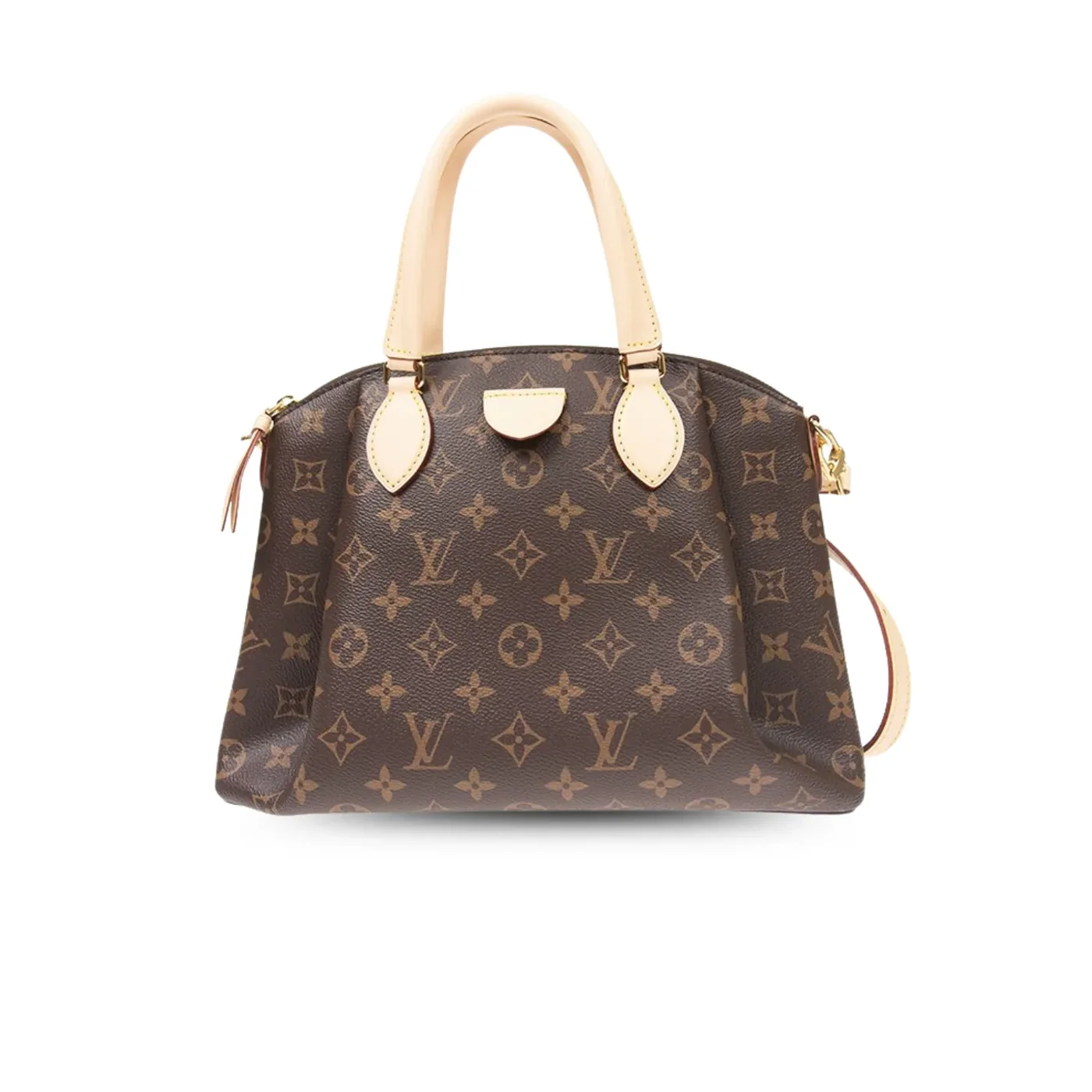 Louis Vuitton Rivoli PM Top Handle Bag in Brown Monogram Gold Hardware