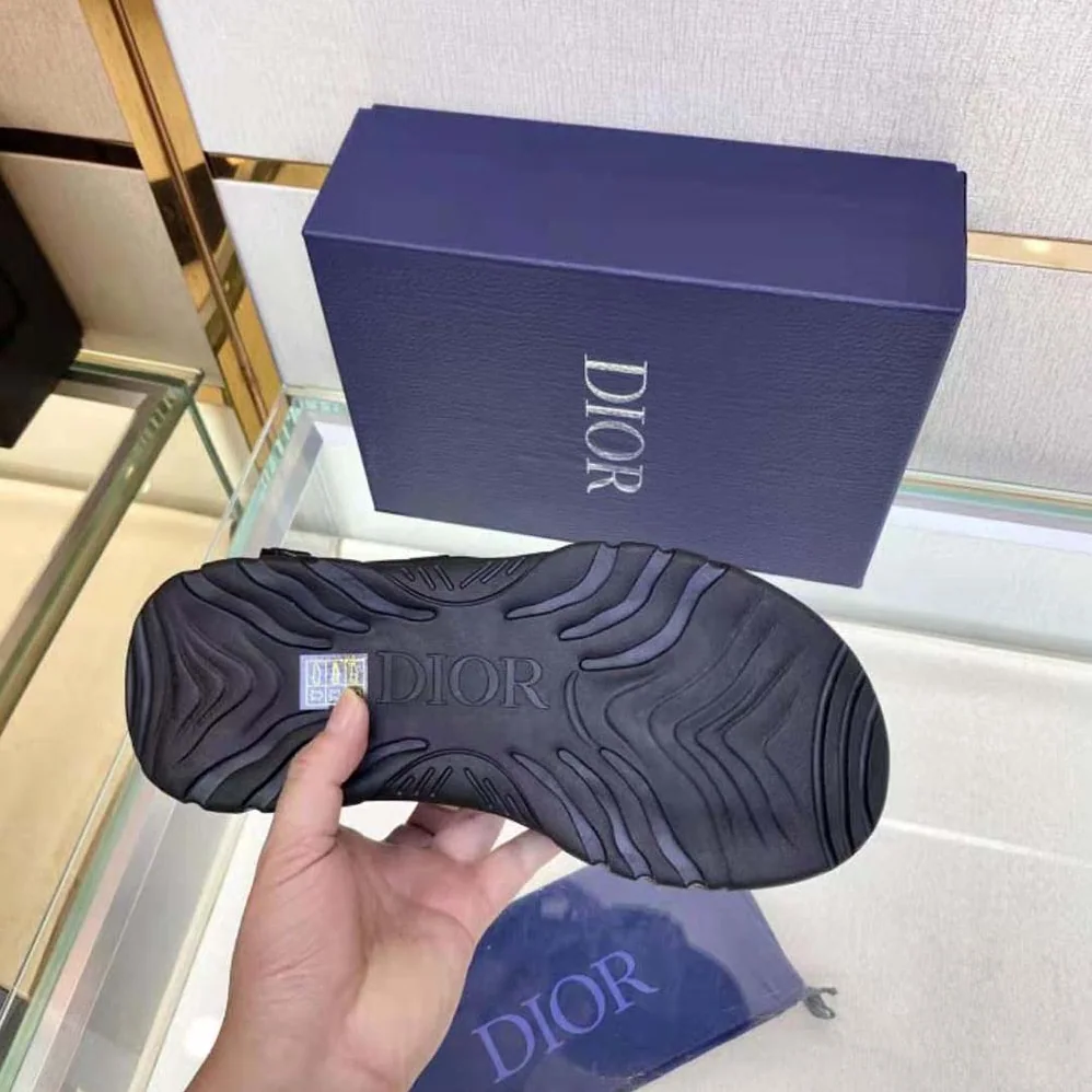 Dior H-Town Sandal Black and Gray Technical Fabric with Brown Nubuck Calfskin for Men Dior H-Town Sandal Black and Gray Technical Fabric with Brown Nubuck Calfskin for Men