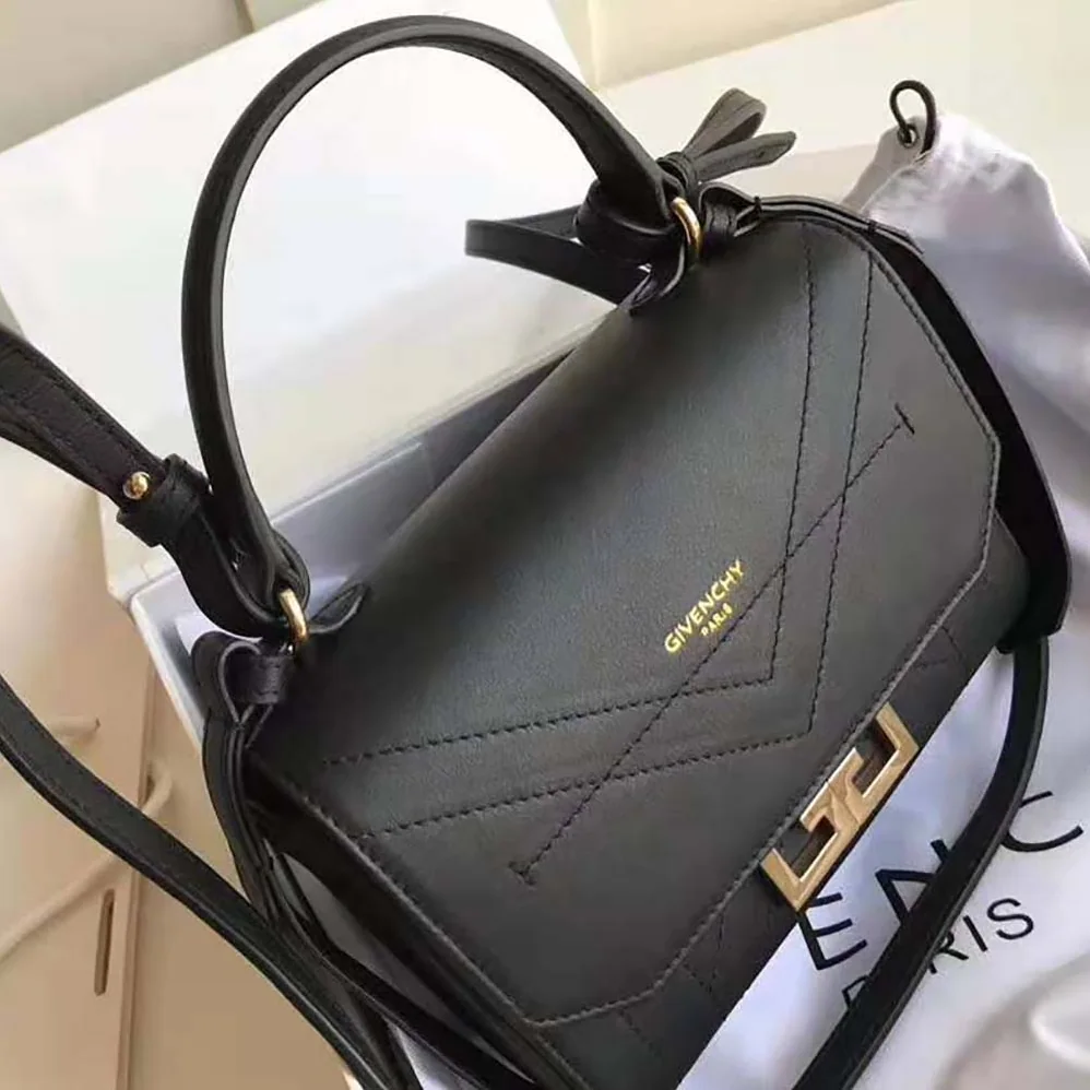 Givenchy Mini Eden Bag in Smooth Leather for Women in Black Givenchy Mini Eden Bag in Smooth Leather for Women in Black