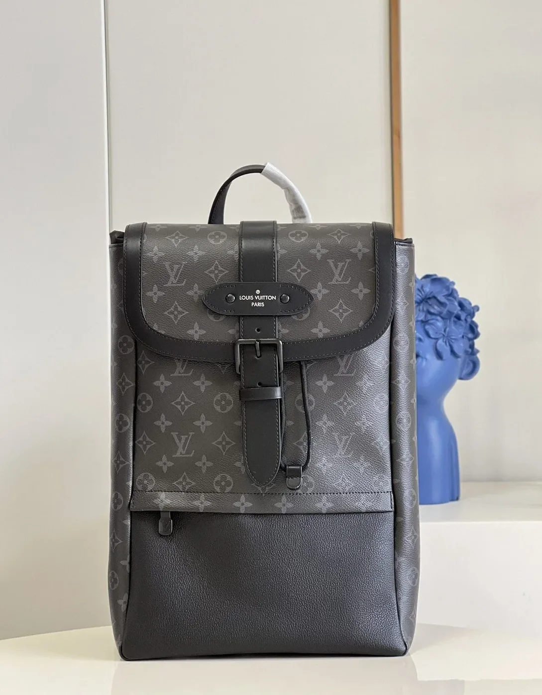 Louis Vuitton Saumur Backpack Monogram Eclipse Canvas