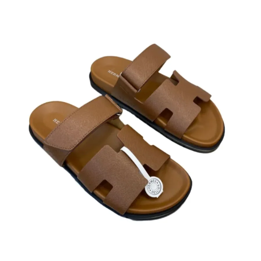 Hermes Chypre Sandal Dark Brown Hermes Chypre Sandal Dark Brown
