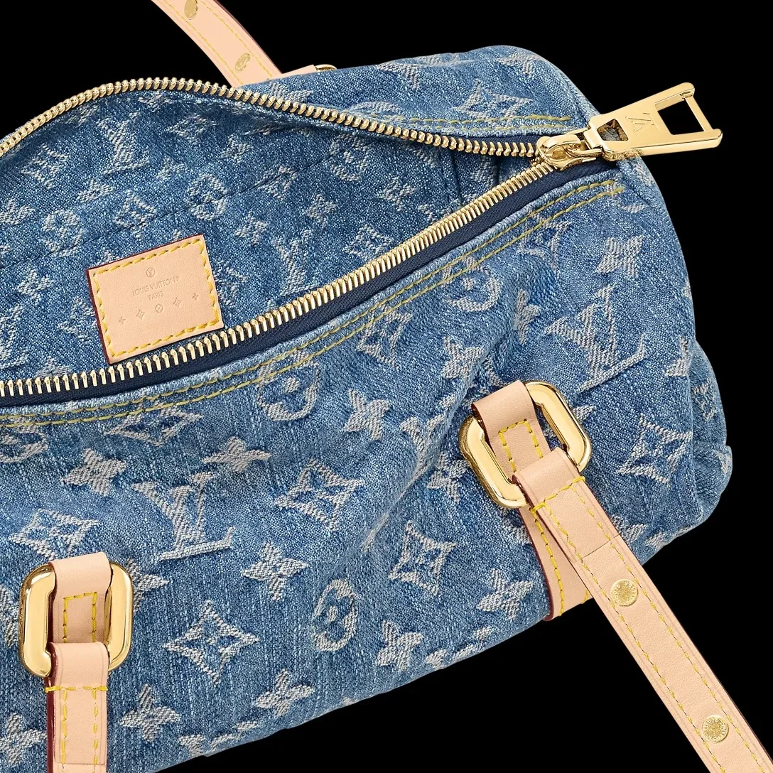 Louis Vuitton Papillon Blue Denim - 10.6 Inches / Louis Vuitton Papillon Blue Denim - 10.6 Inches /