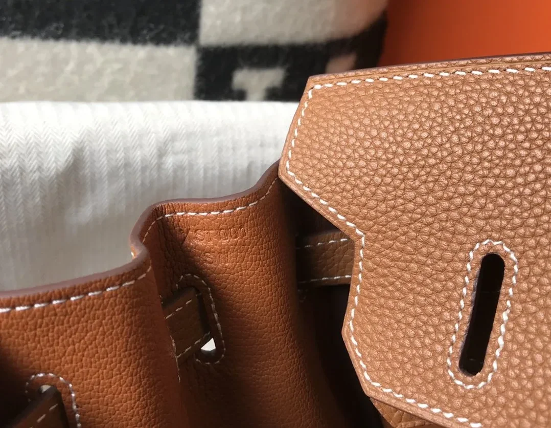 Hermes Birkin Top Handle Bag / Brown Togo Gold Hardware Bag