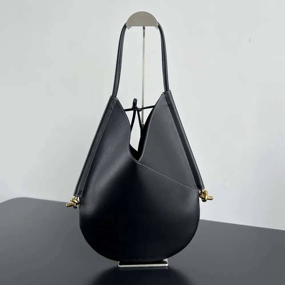 Bottega Veneta Small Solstice Shoulder Bag in Calf Leather with Signature Knot Details for Women Bottega Veneta Small Solstice Shoulder Bag in Calf Leather with Signature Knot Details for Women