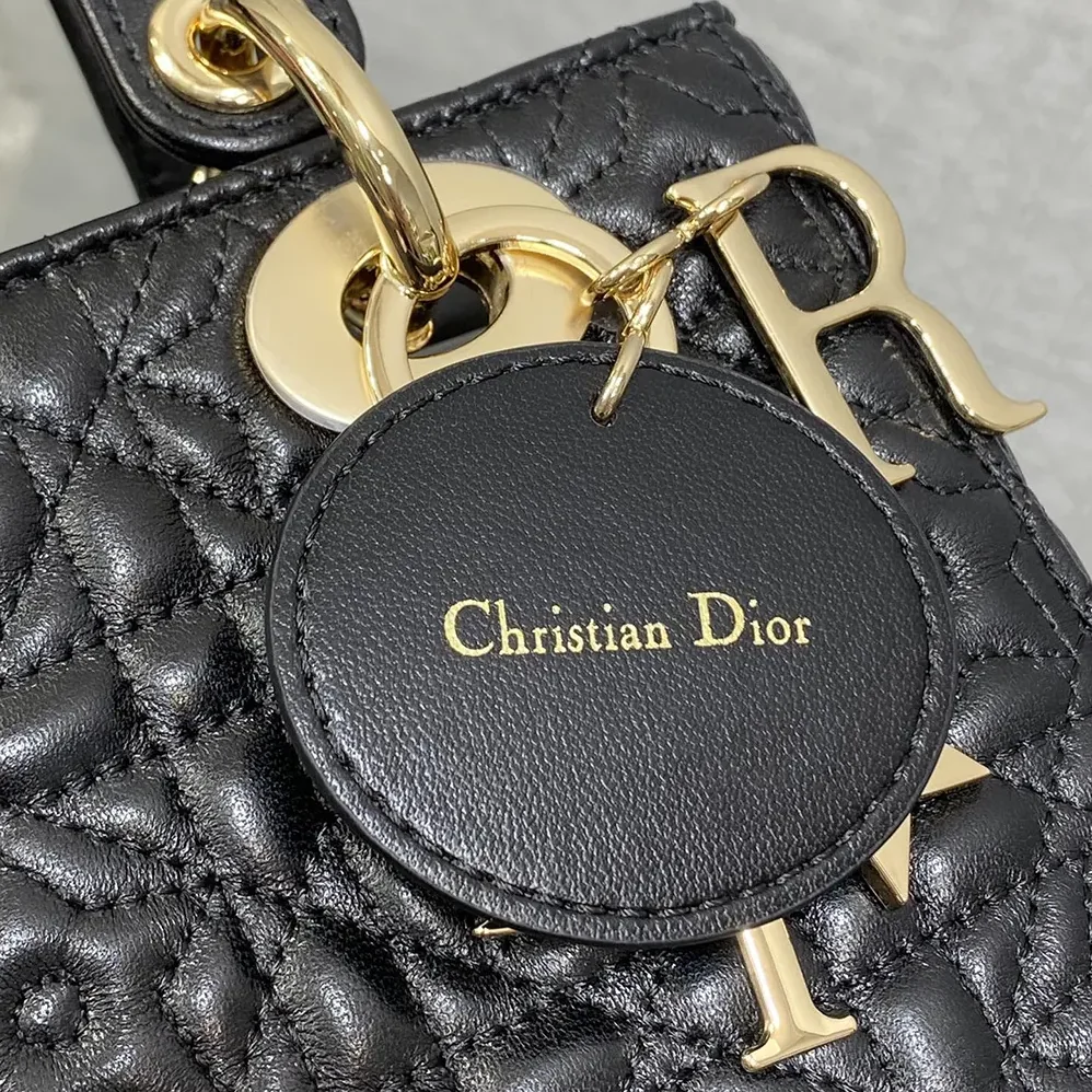 Dior Lady Dior Dioramour Bag Black Cannage Lambskin with Star Motif for Women Dior Lady Dior Dioramour Bag Black Cannage Lambskin with Star Motif for Women
