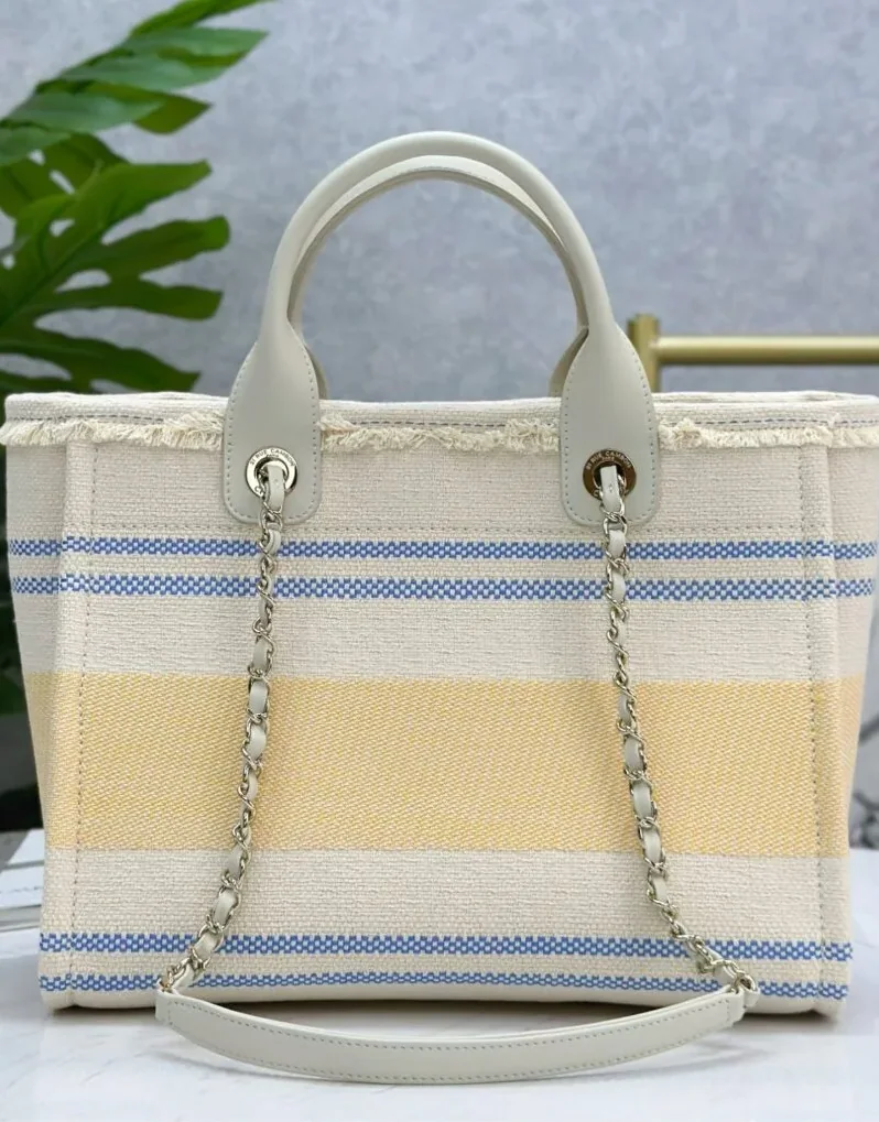 Chanel Large Deauville Tote Bag Sand /