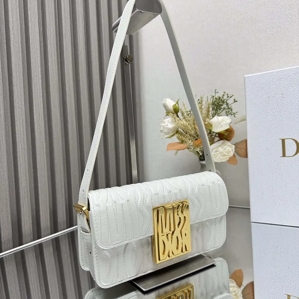Dior Miss Dior Flap Bag Latte Quilted Miss Dior Allover Calfskin for Women Dior Miss Dior Flap Bag Latte Quilted Miss Dior Allover Calfskin for Women