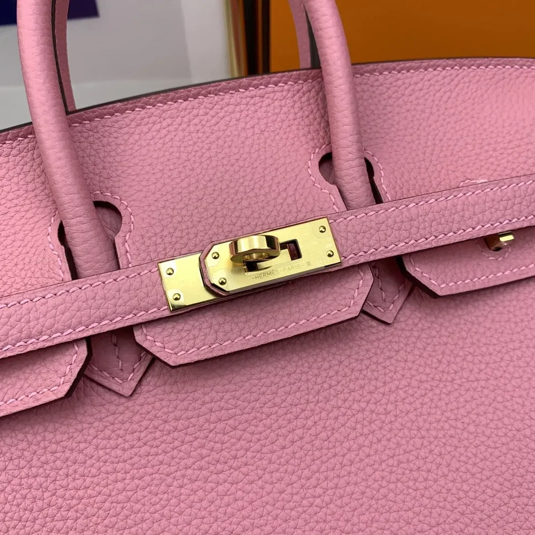 Hermes Birkin Top Handle Bag / Nata Swift Pink Gold Hardware Hermes Birkin Top Handle Bag / Nata Swift Pink Gold Hardware