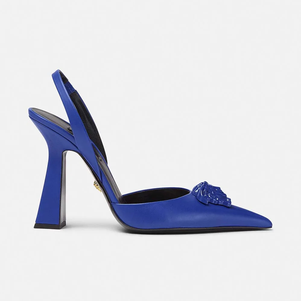 Versace La Medusa Sling for Women in Back Pumps Versace La Medusa Sling for Women in Back Pumps