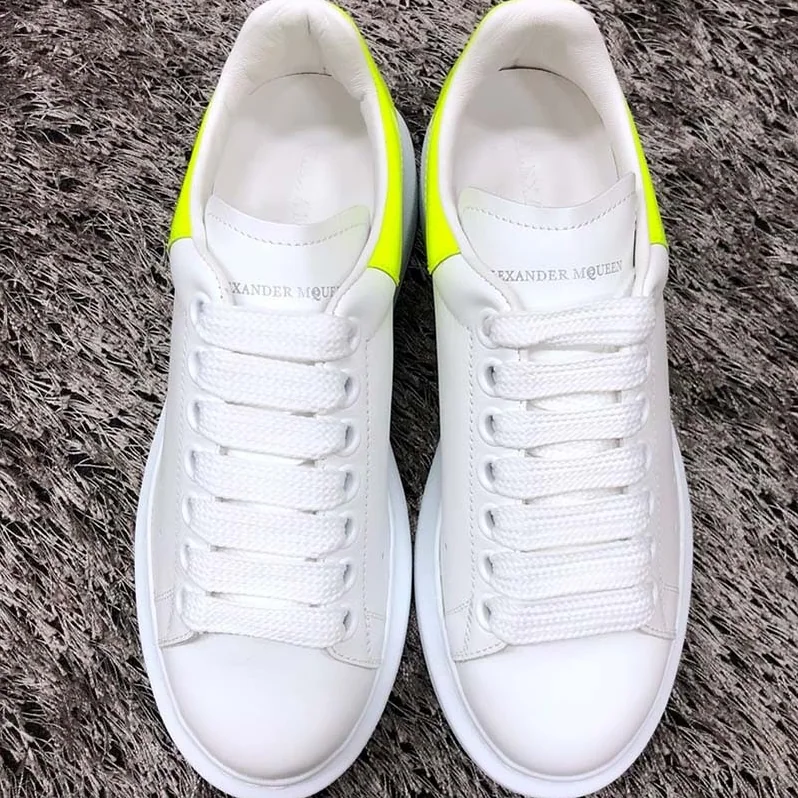 Alexander McQueen Oversized Sneaker Shoes for Women in Yellow