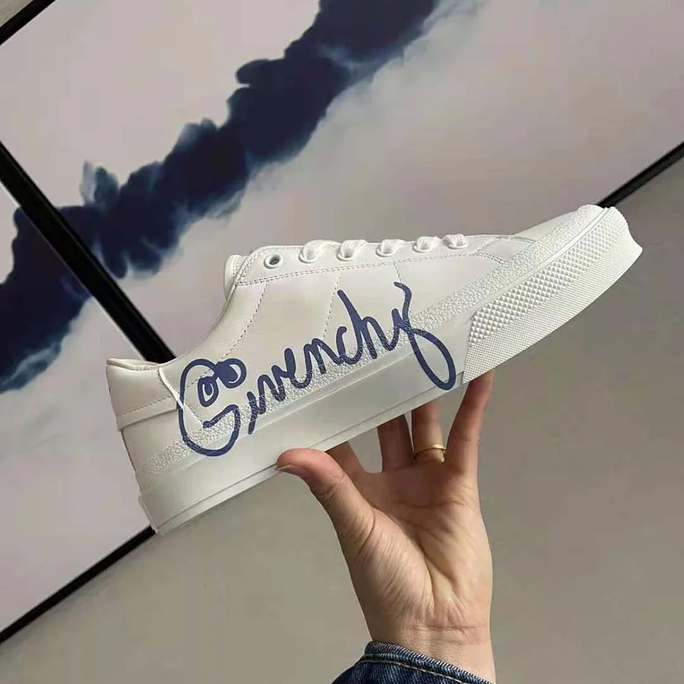 Givenchy Sneakers City Sport in GIVENCHY Print Leather for Men in White