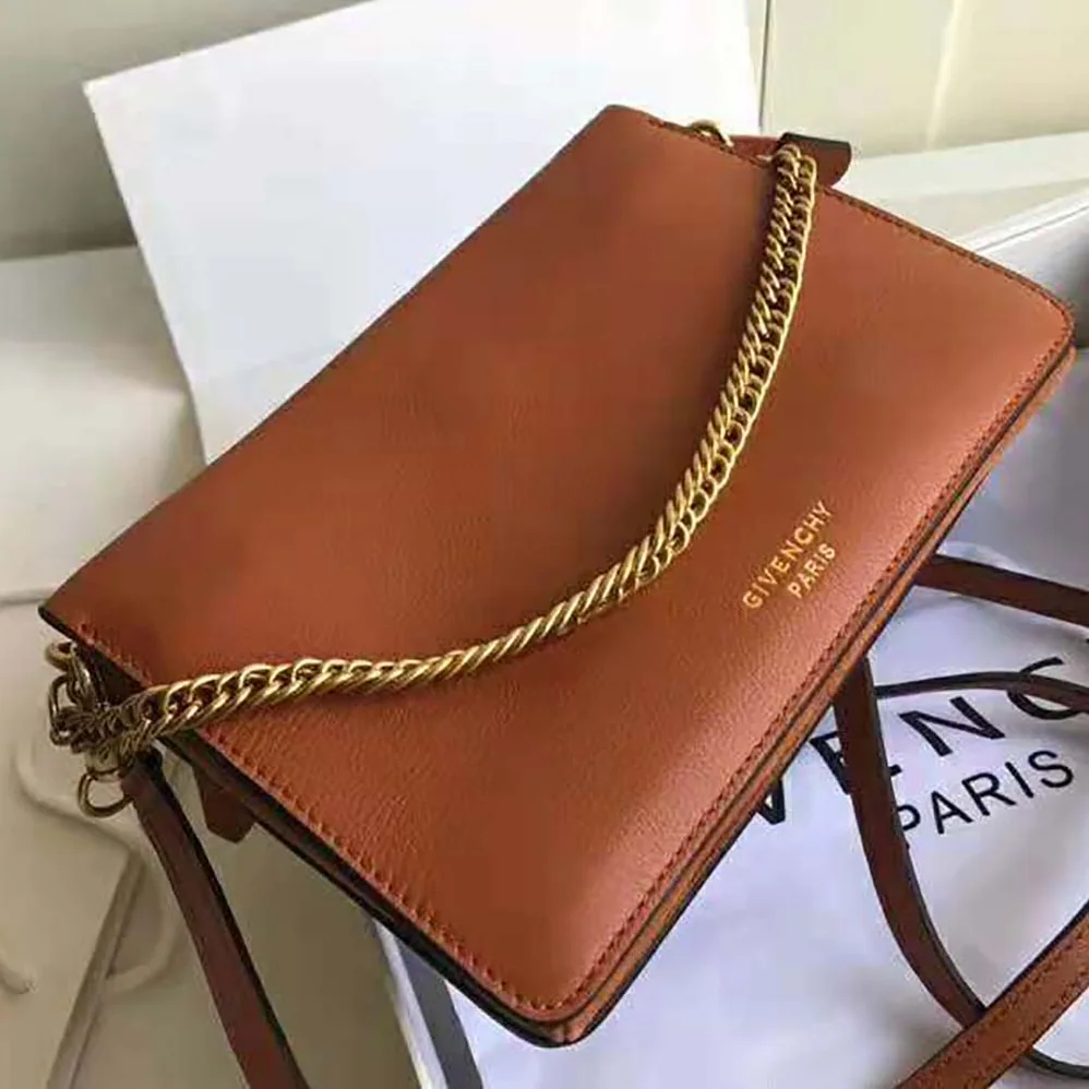 Givenchy Cross3 Bag in Grained Leather and Suede for Women in Brown Givenchy Cross3 Bag in Grained Leather and Suede for Women in Brown