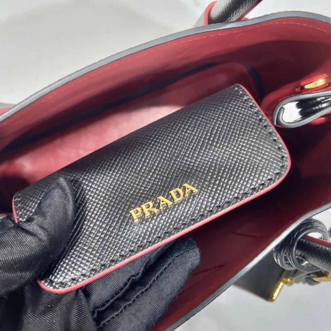 Prada Double Saffiano Mini Bag Black Prada Double Saffiano Mini Bag Black