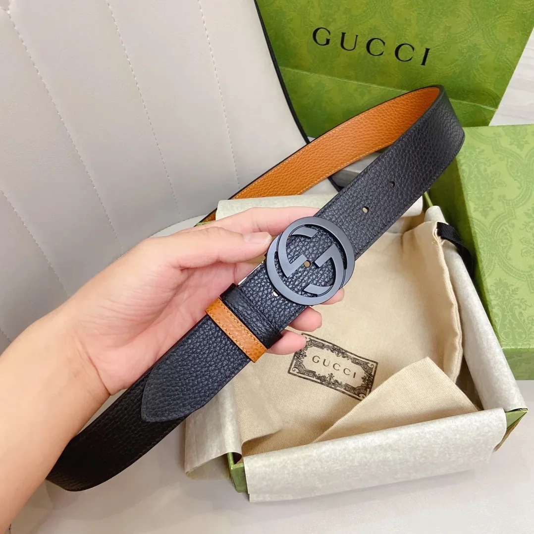 Gucci GG Marmont Reversible Belt in Black