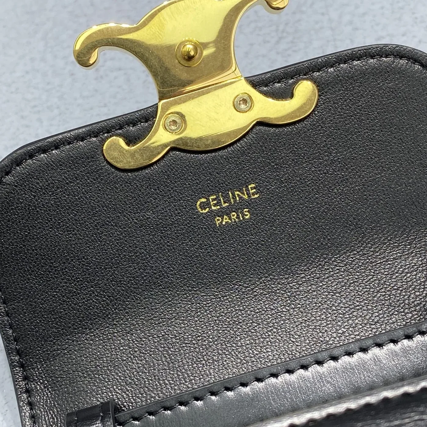 Celine Teen Triomphe Bag Black / .38NO Celine Teen Triomphe Bag Black / .38NO