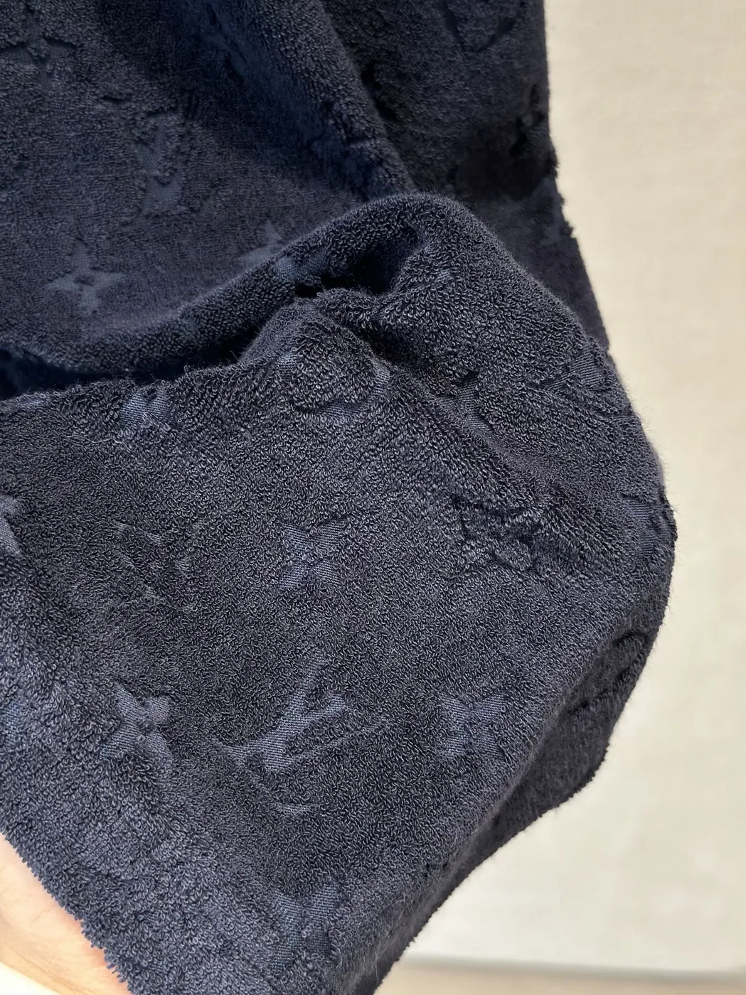 Louis Vuitton Monogram Toweling Effect T in Shirt Navy Louis Vuitton Monogram Toweling Effect T in Shirt Navy