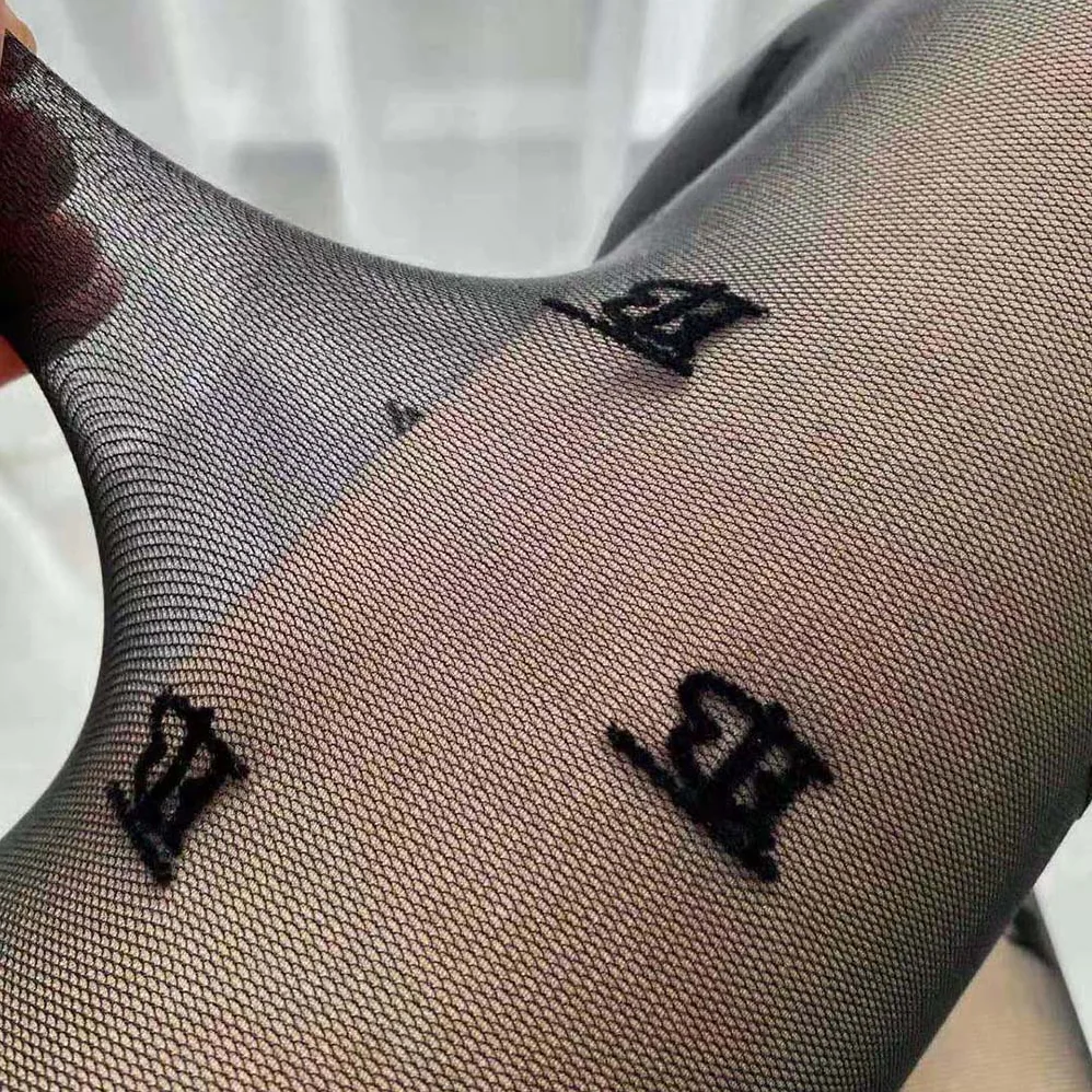 Burberry Crystal Letter Graphic Tights for Women Burberry Crystal Letter Graphic Tights for Women