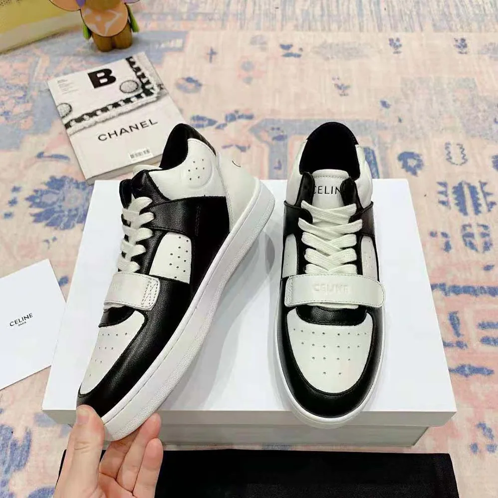 Celine CT-02 Mid Sneaker with Scratch in Calfskin for Men