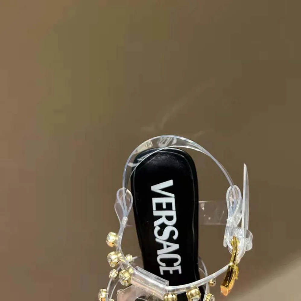 Versace Medusa Cage Sandals for Women in Black
