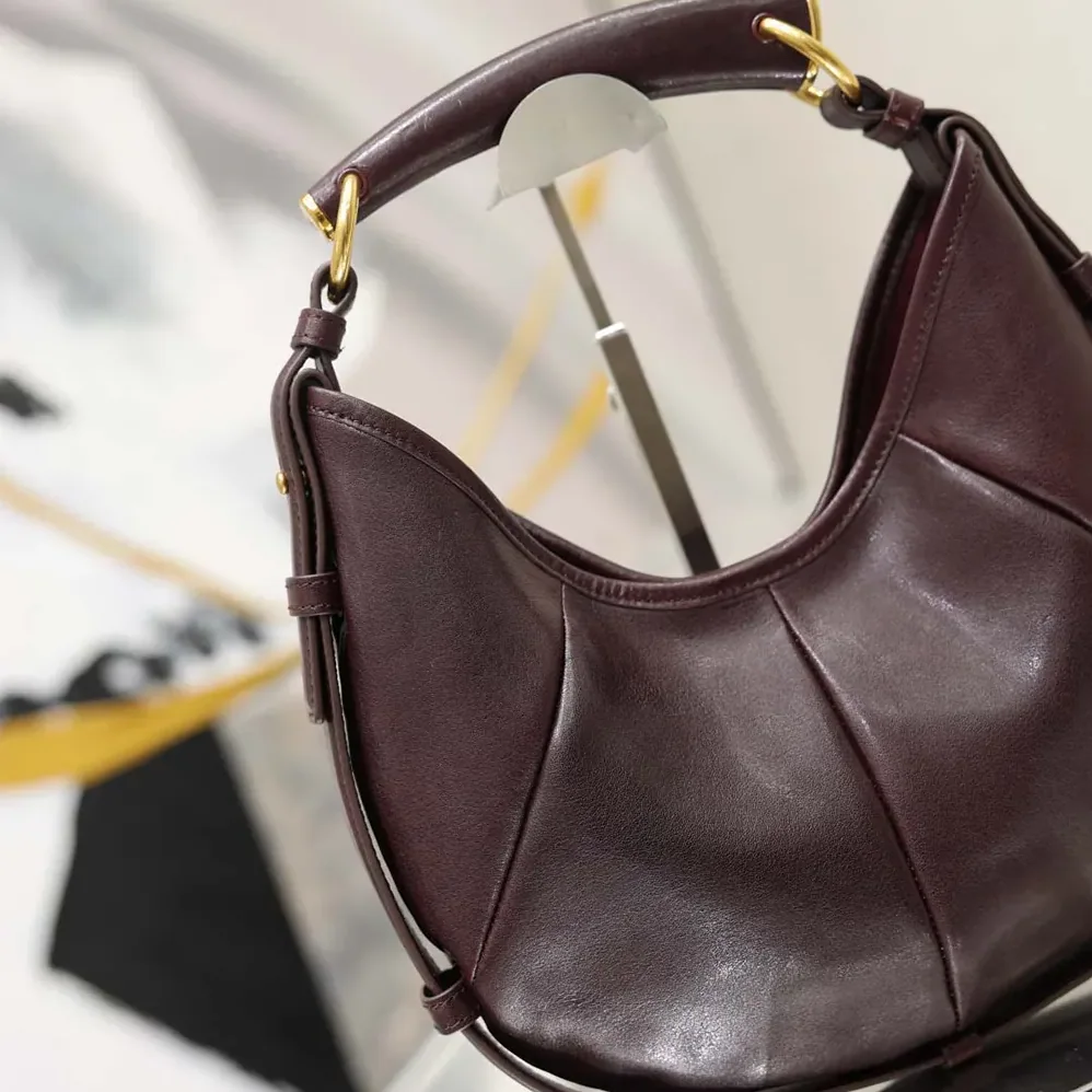 Saint Laurent YSL Mombasa Small In Leather for Women in Rouge Cabernet Saint Laurent YSL Mombasa Small In Leather for Women in Rouge Cabernet