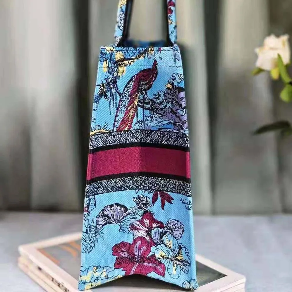 Dior Large Dior Book Tote Celestial Blue Multicolor Toile de Jouy Voyage Embroidery for Women Dior Large Dior Book Tote Celestial Blue Multicolor Toile de Jouy Voyage Embroidery for Women