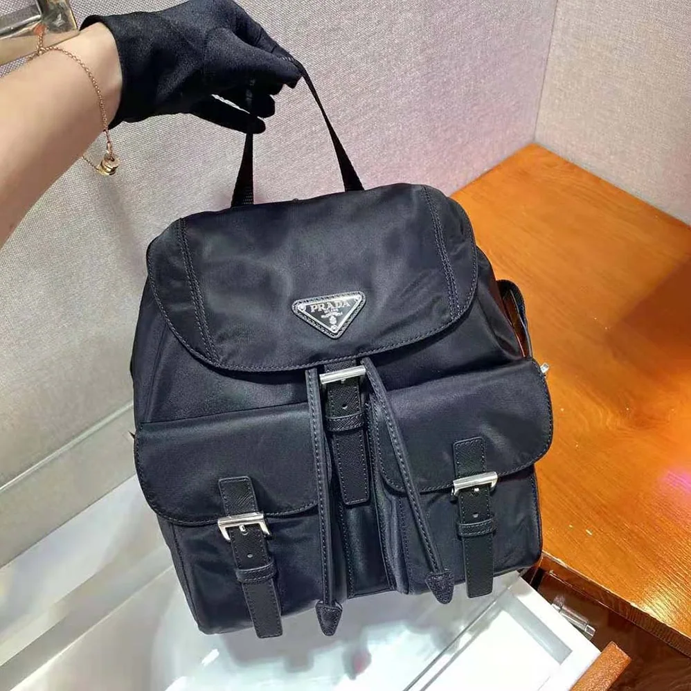 Prada Small Re-Nylon Backpack for Women in Black Prada Small Re-Nylon Backpack for Women in Black
