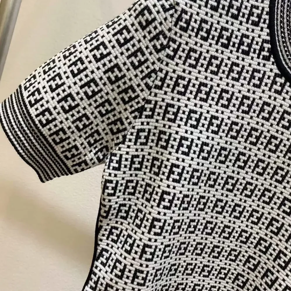 Fendi Sweater Black FF Cotton Jumper for Women