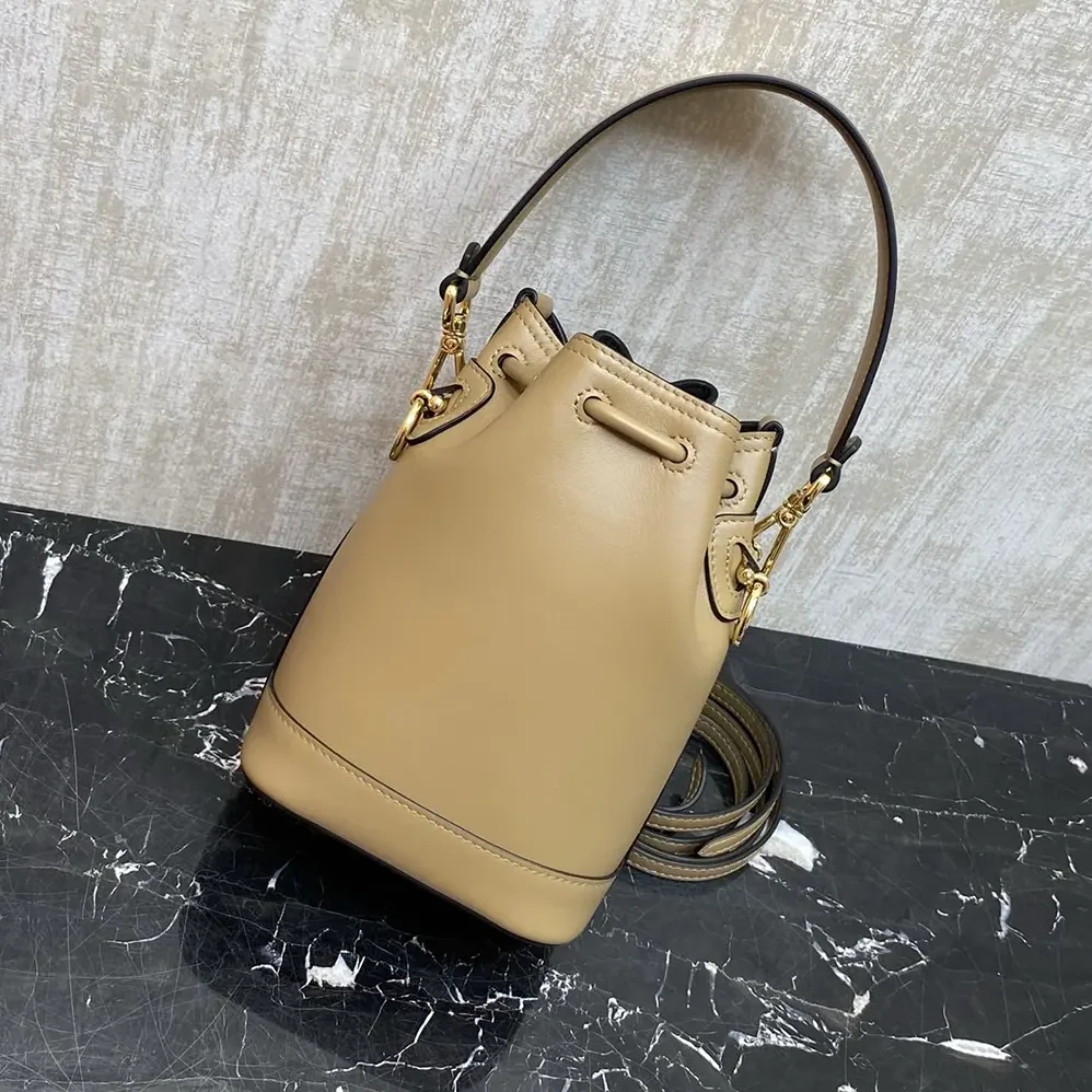 Fendi Mon Tresor Cappuccino Leather Mini for Women in bag