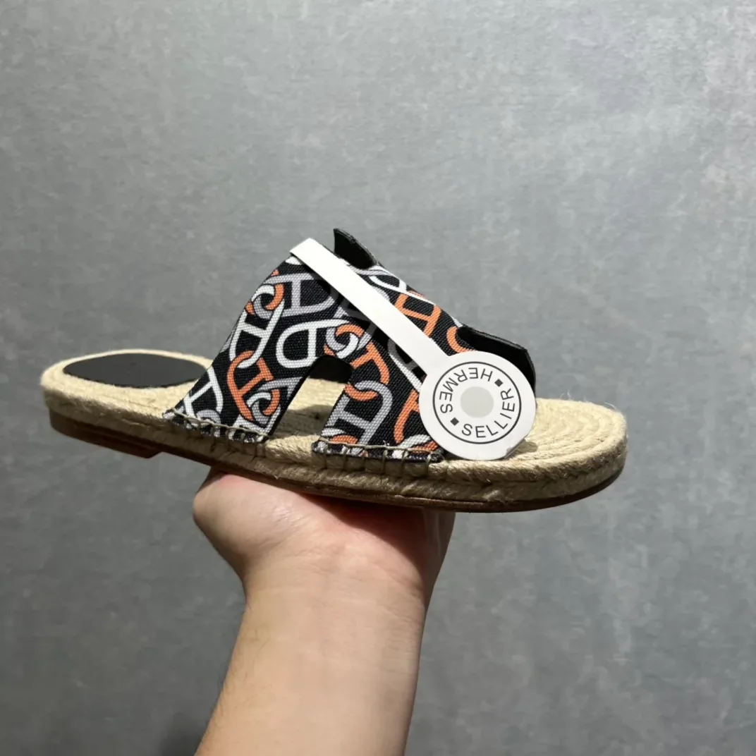 Hermes Old Espadrilles Black