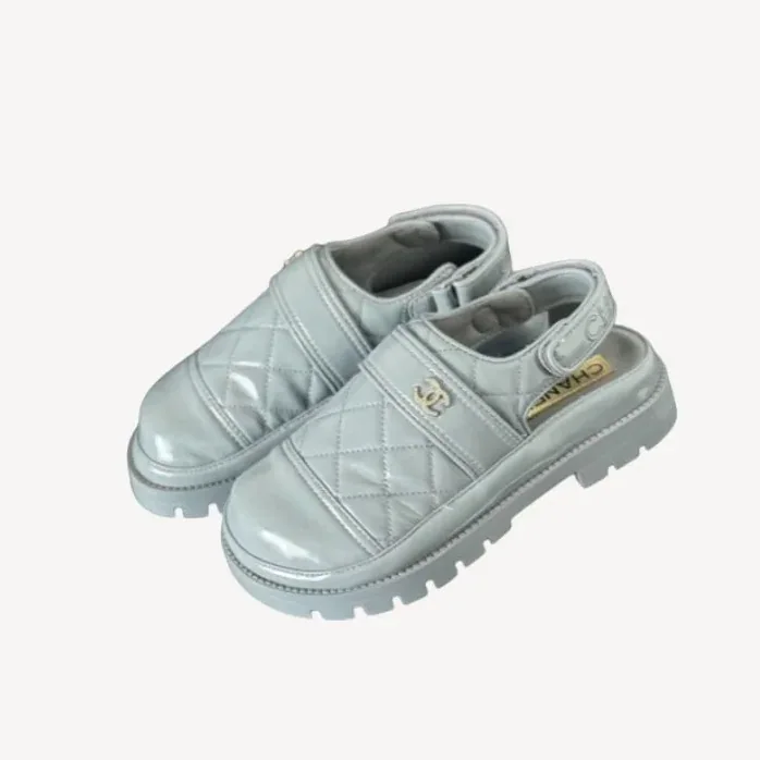 Chanel Velcro Sandal Jade Green Chanel Velcro Sandal Jade Green