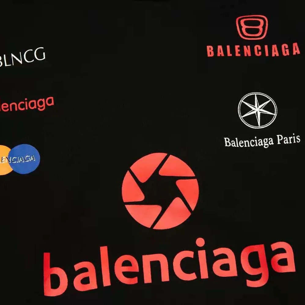 Balenciaga Top League Hoodie Oversized in Black for Men