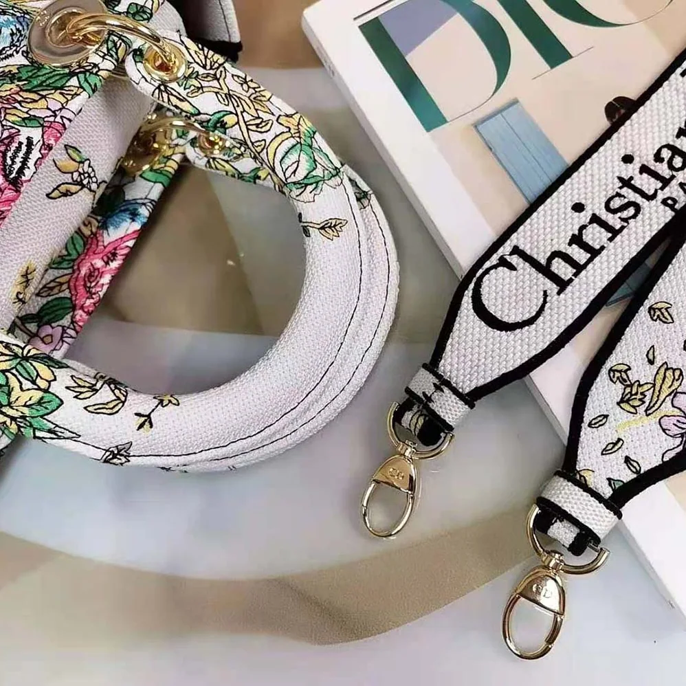Dior Medium Lady D-Lite Bag Latte Multicolor D for Women in Constellation Embroidery Dior Medium Lady D-Lite Bag Latte Multicolor D for Women in Constellation Embroidery