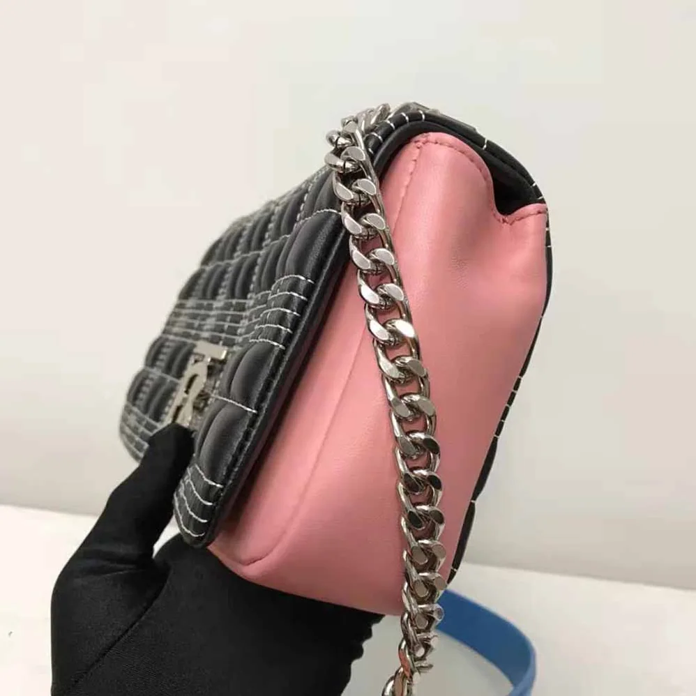 Burberry Small Quilted Tri for Women in tone Lambskin Lola Bag Burberry Small Quilted Tri for Women in tone Lambskin Lola Bag